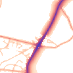 Daytime road noise heatmap for WV10 7AF