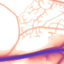 Daytime road noise heatmap for WV10 7BH