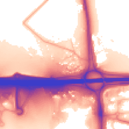 Daytime road noise heatmap for WV10 7EW