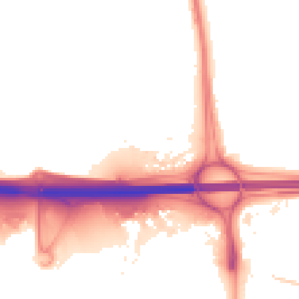 Night-time road noise heatmap for WV10 7EW