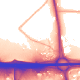 Daytime road noise heatmap for WV10 7HD