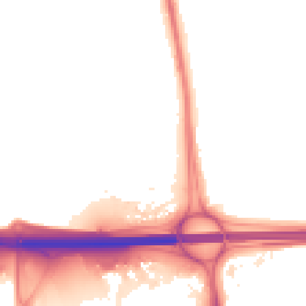 Night-time road noise heatmap for WV10 7HH