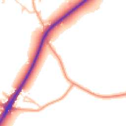 Daytime road noise heatmap for WV10 7HU
