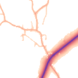 Daytime road noise heatmap for WV10 7JA