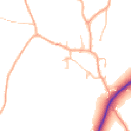 Daytime road noise heatmap for WV10 7JT