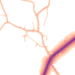 Daytime road noise heatmap for WV10 7LH