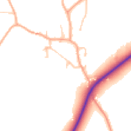 Daytime road noise heatmap for WV10 7NA
