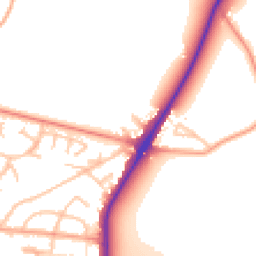 Daytime road noise heatmap for WV10 7NJ