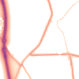 Daytime road noise heatmap for WV10 7PJ