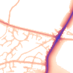 Daytime road noise heatmap for WV10 7TD