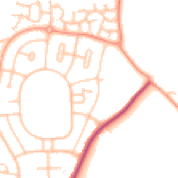 Daytime road noise heatmap for WV10 8DW