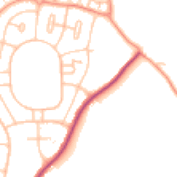 Daytime road noise heatmap for WV10 8EG