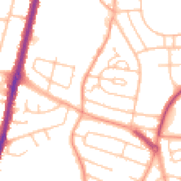 Daytime road noise heatmap for WV10 8HL