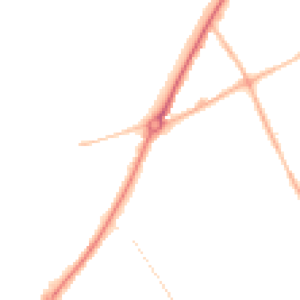 Night-time road noise heatmap for WV10 8PW