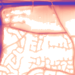 Daytime road noise heatmap for WV10 8TA