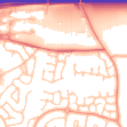 Daytime road noise heatmap for WV10 8TB