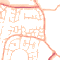 Daytime road noise heatmap for WV10 8TZ