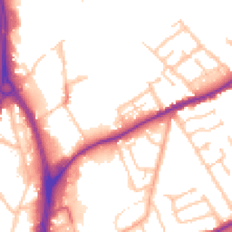 Daytime road noise heatmap for WV10 9AA