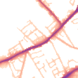 Daytime road noise heatmap for WV10 9AG