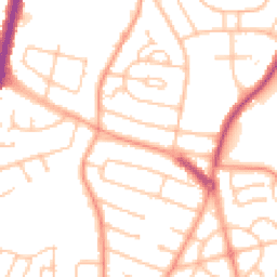 Daytime road noise heatmap for WV10 9HE
