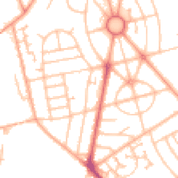 Daytime road noise heatmap for WV10 9NH