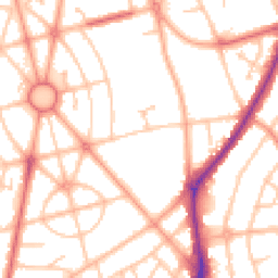 Daytime road noise heatmap for WV10 9TE