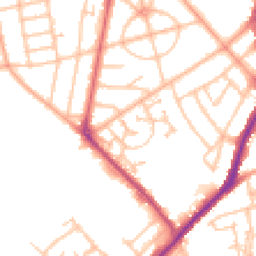 Daytime road noise heatmap for WV10 9YE