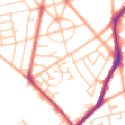 Daytime road noise heatmap for WV10 9YQ