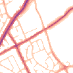 Daytime road noise heatmap for WV11 1AA