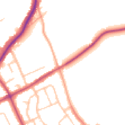 Daytime road noise heatmap for WV11 1AB