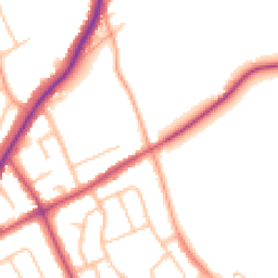 Daytime road noise heatmap for WV11 1AD