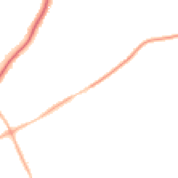Night-time road noise heatmap for WV11 1AF