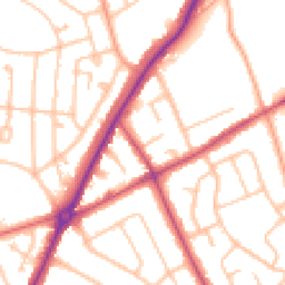 Daytime road noise heatmap for WV11 1BD