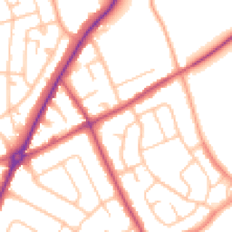 Daytime road noise heatmap for WV11 1BJ