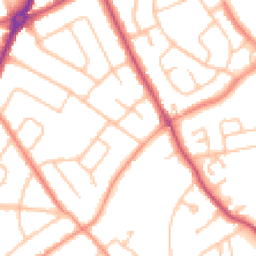 Daytime road noise heatmap for WV11 1BS