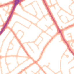 Daytime road noise heatmap for WV11 1BT