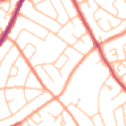 Daytime road noise heatmap for WV11 1BU