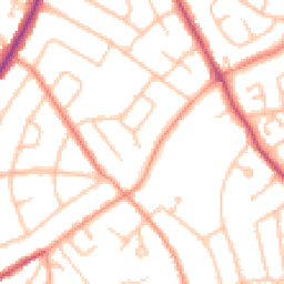 Daytime road noise heatmap for WV11 1BX