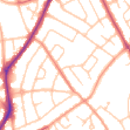 Daytime road noise heatmap for WV11 1DA