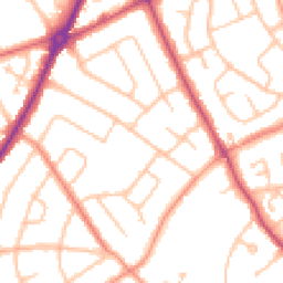 Daytime road noise heatmap for WV11 1DB