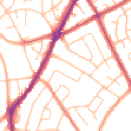 Daytime road noise heatmap for WV11 1DG