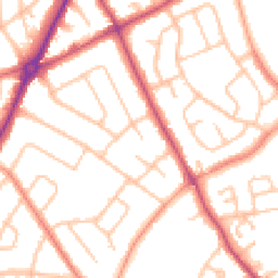 Daytime road noise heatmap for WV11 1DJ