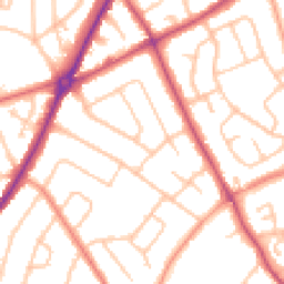 Daytime road noise heatmap for WV11 1DN