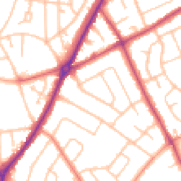Daytime road noise heatmap for WV11 1DP