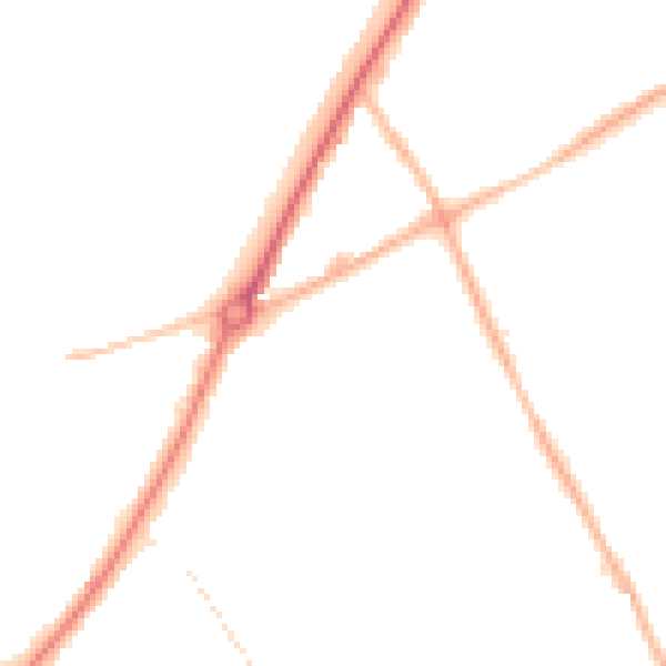 Night-time road noise heatmap for WV11 1DR