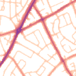 Daytime road noise heatmap for WV11 1DS
