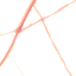 Night-time road noise heatmap for WV11 1DS