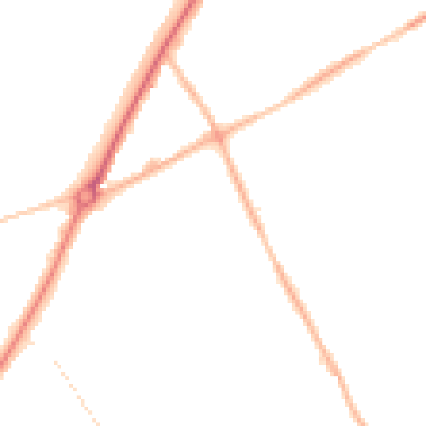 Night-time road noise heatmap for WV11 1DU