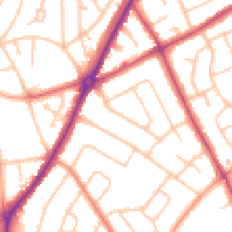 Daytime road noise heatmap for WV11 1DW