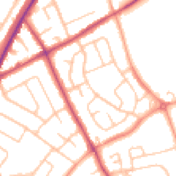 Daytime road noise heatmap for WV11 1EB
